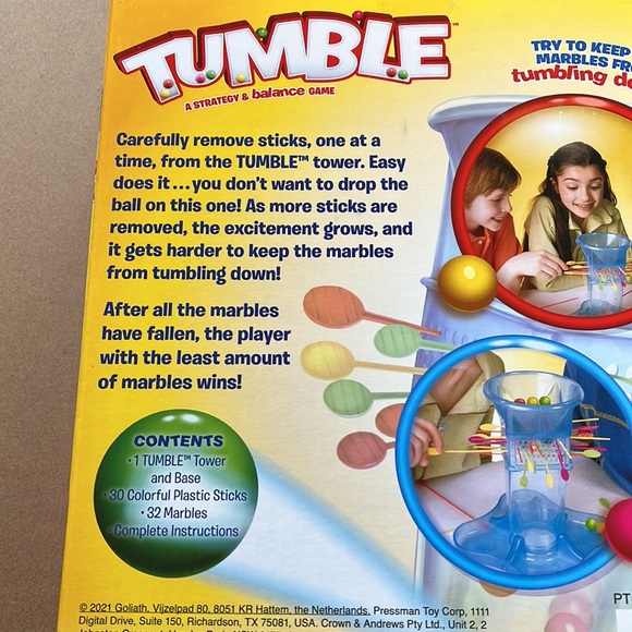 UNPLUGGED TUMBLE Strategy and Balance Game for Kids NWOT - Picture 5 of 6